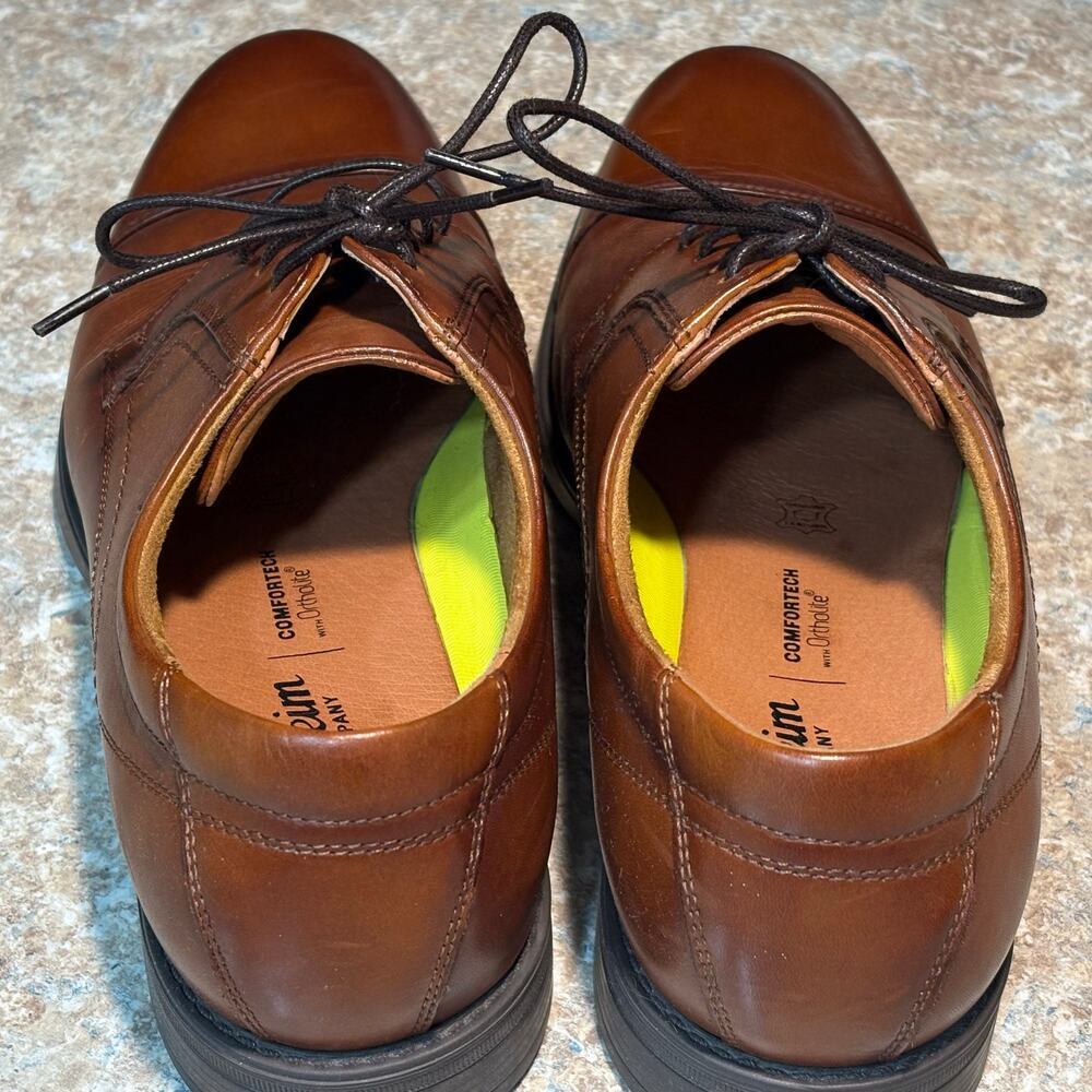 Florsheim Men's Midtown Cap Toe Brown Leather Lace Up Dress Shoes Oxford Size 10 - Picture 12 of 14
